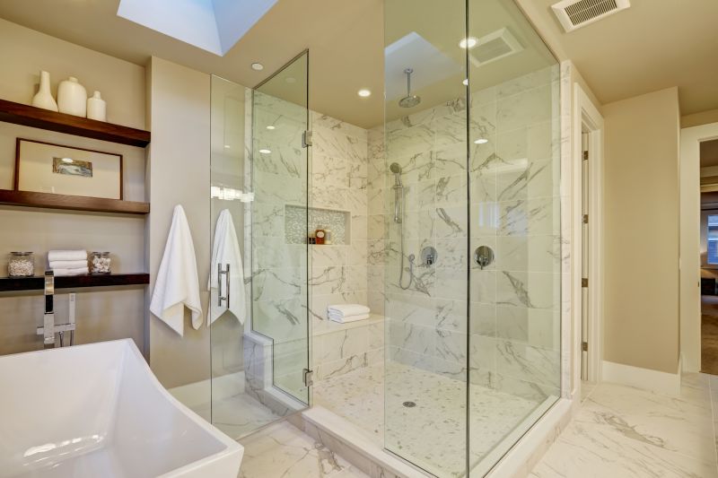 Shower with Built-in Niches